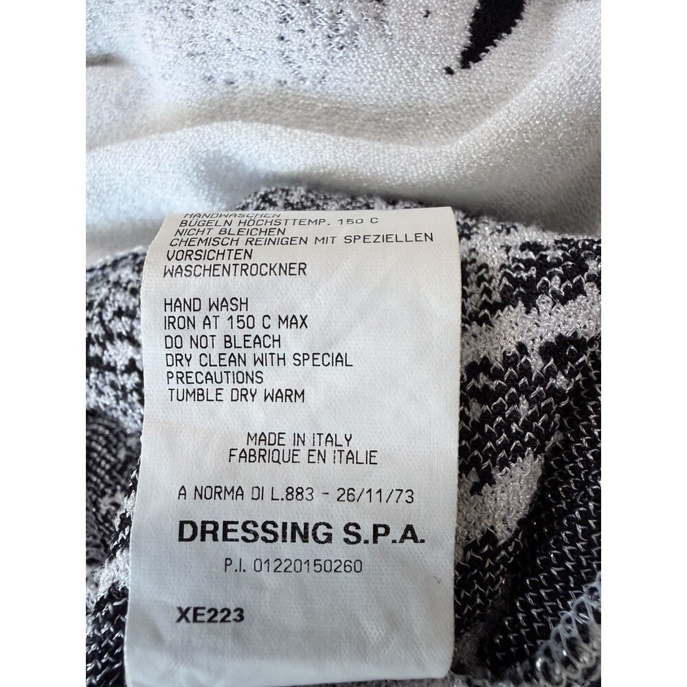 Class Roberto Cavalli Zebra Print Knit Tank Top Ruffle Neck Italy IT 46 US 12 Y2 - Picture 11 of 16